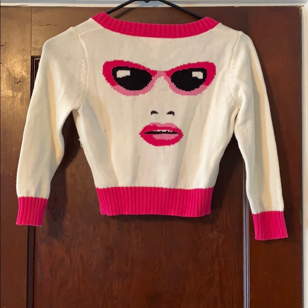 Rare Betsey Johnson Crop Sweater
